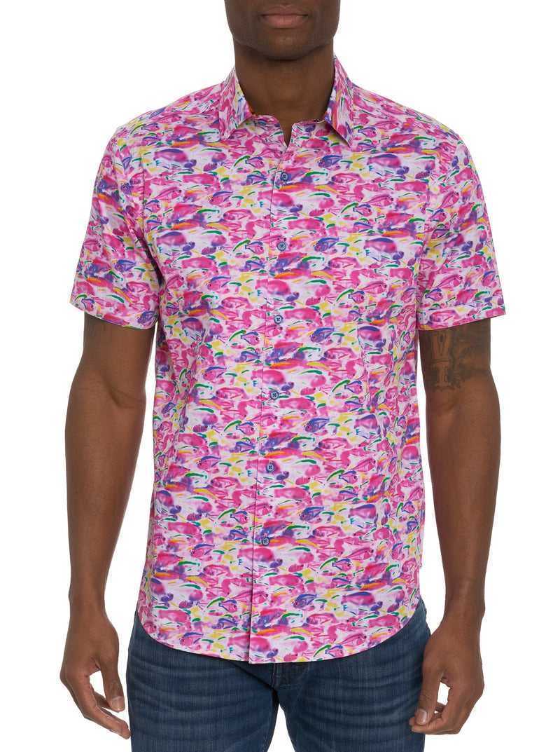 Robert Graham Fishy Business 2 Short Sleeve Button Down Shirt Rosa | 516ASZEKV