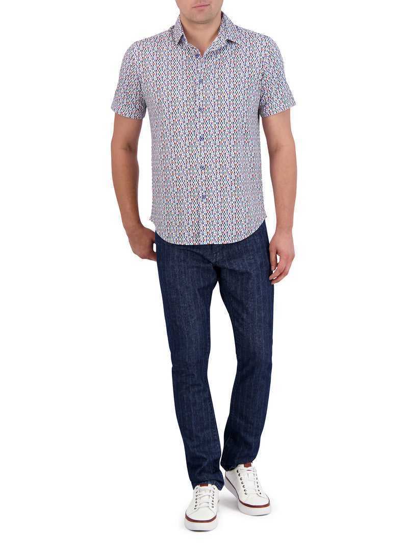 Robert Graham Flamenco Motion Short Sleeve Knit Shirt Multi | 769ARZMJB