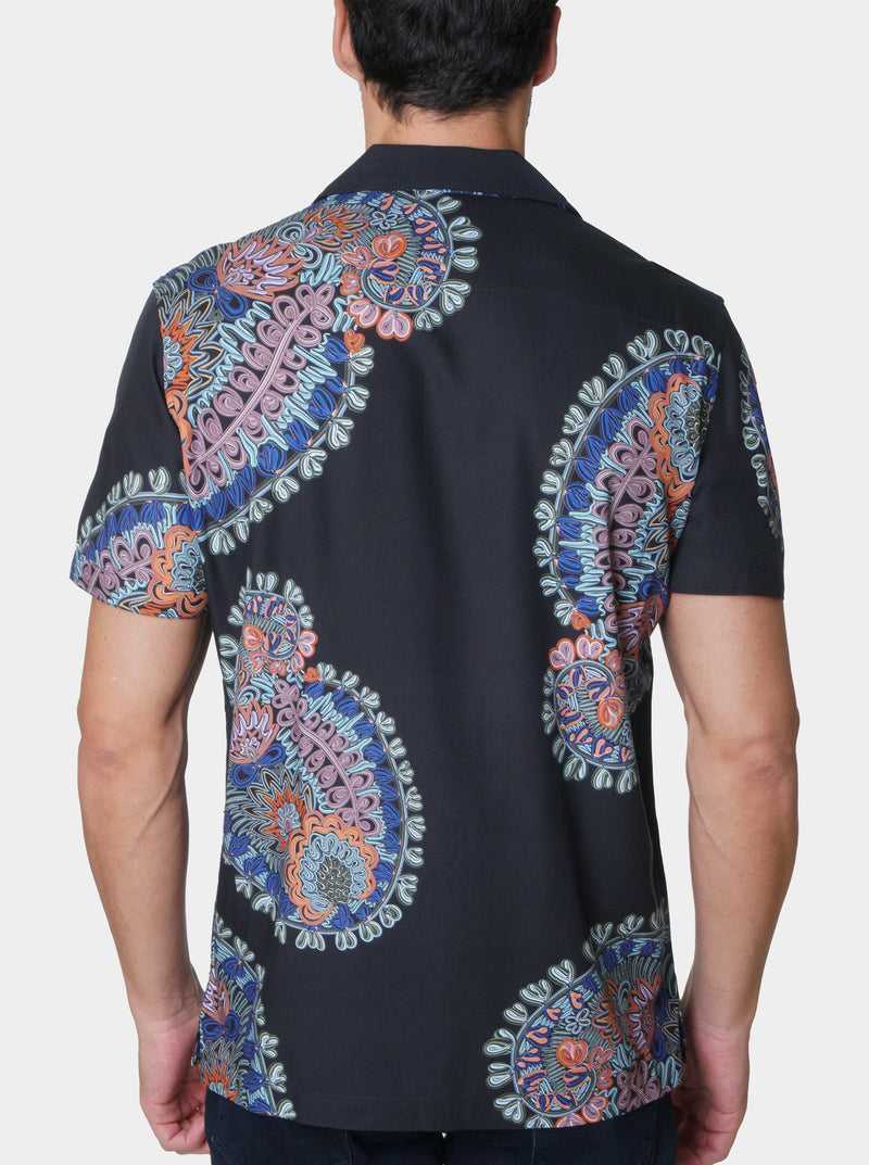 Robert Graham Goliath Short Sleeve Button Down Shirt Nere | 293PWBUKY