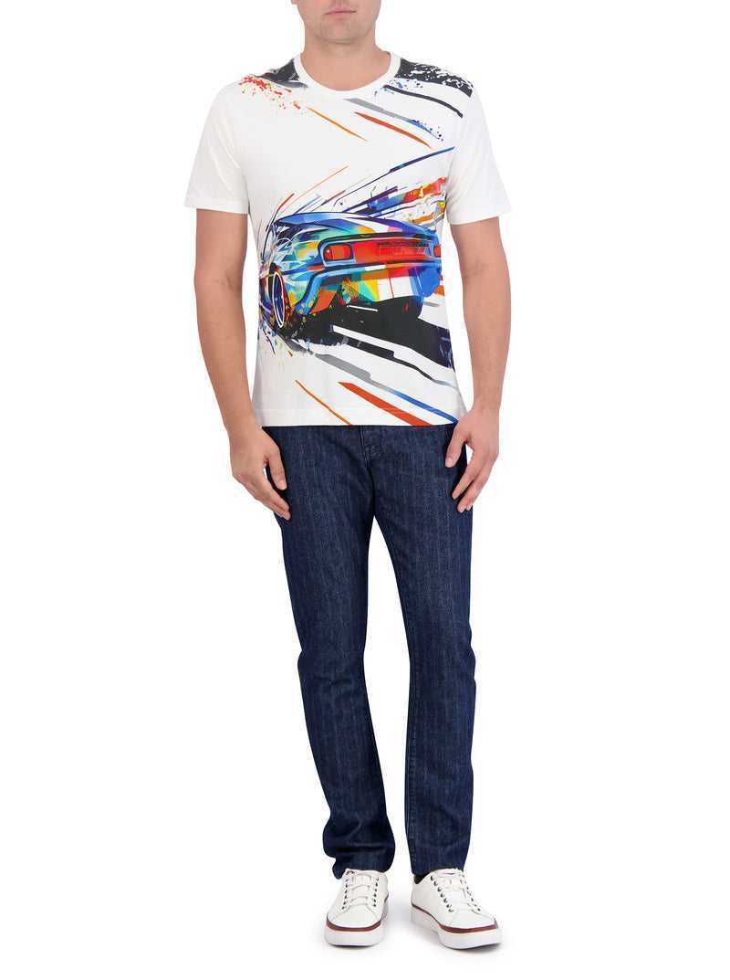 Robert Graham Grand Speed T-shirt Bianche | 236EJZSUV