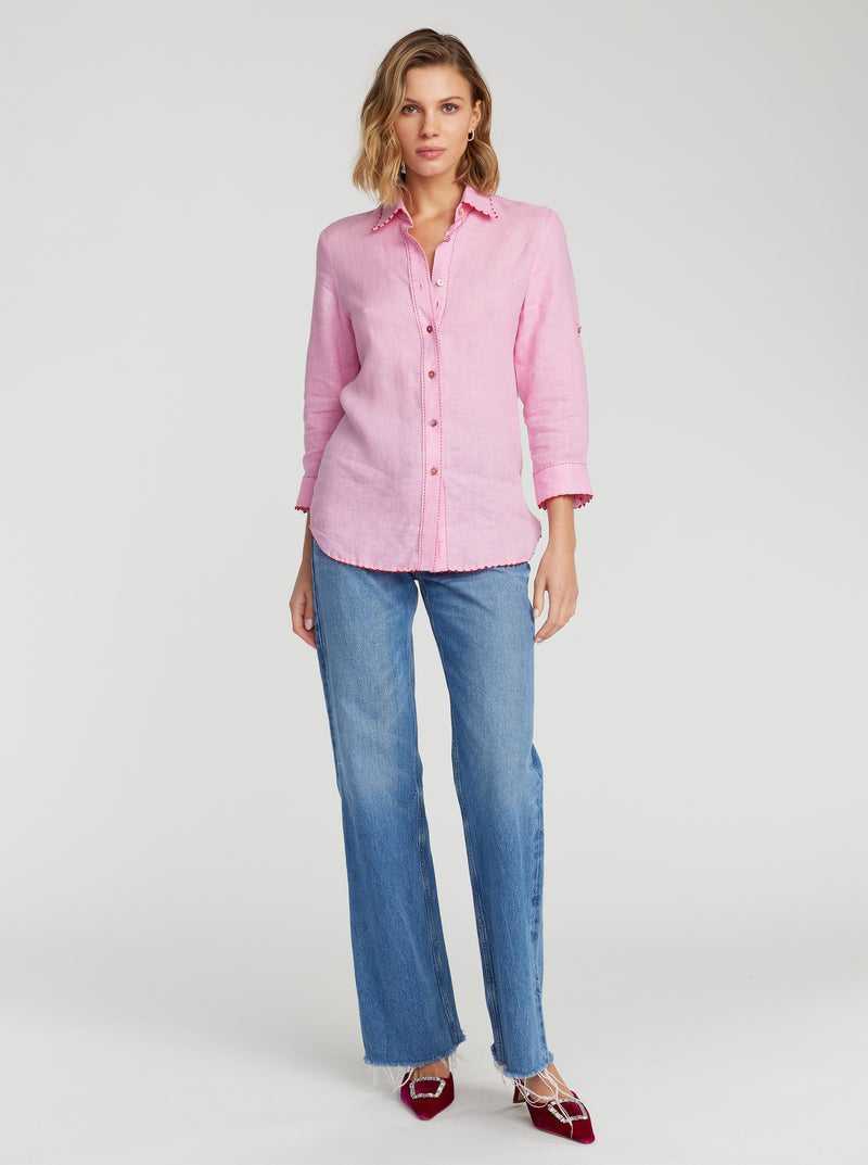 Robert Graham Hadley Shirt Rosa | 184XYBMZF