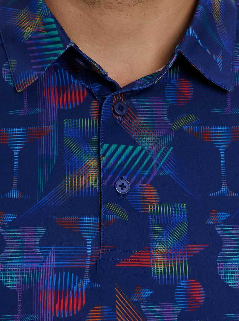 Robert Graham Happiest Hour Polo Blu Marino | 306XVEDNW