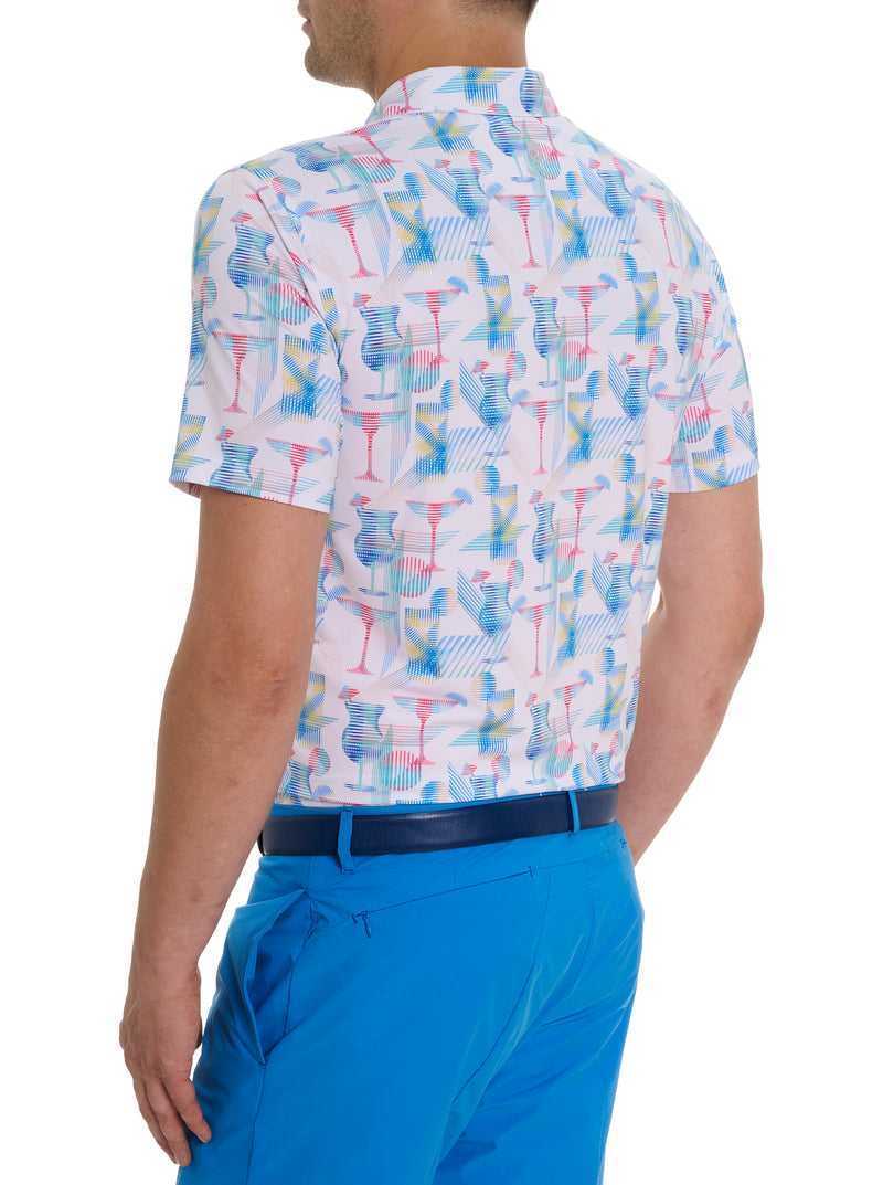 Robert Graham Happiest Hour Polo Blu Marino | 306XVEDNW