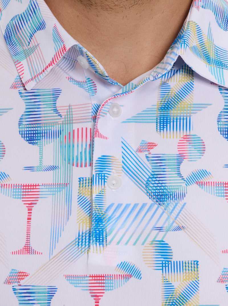 Robert Graham Happiest Hour Polo Blu Marino | 306XVEDNW