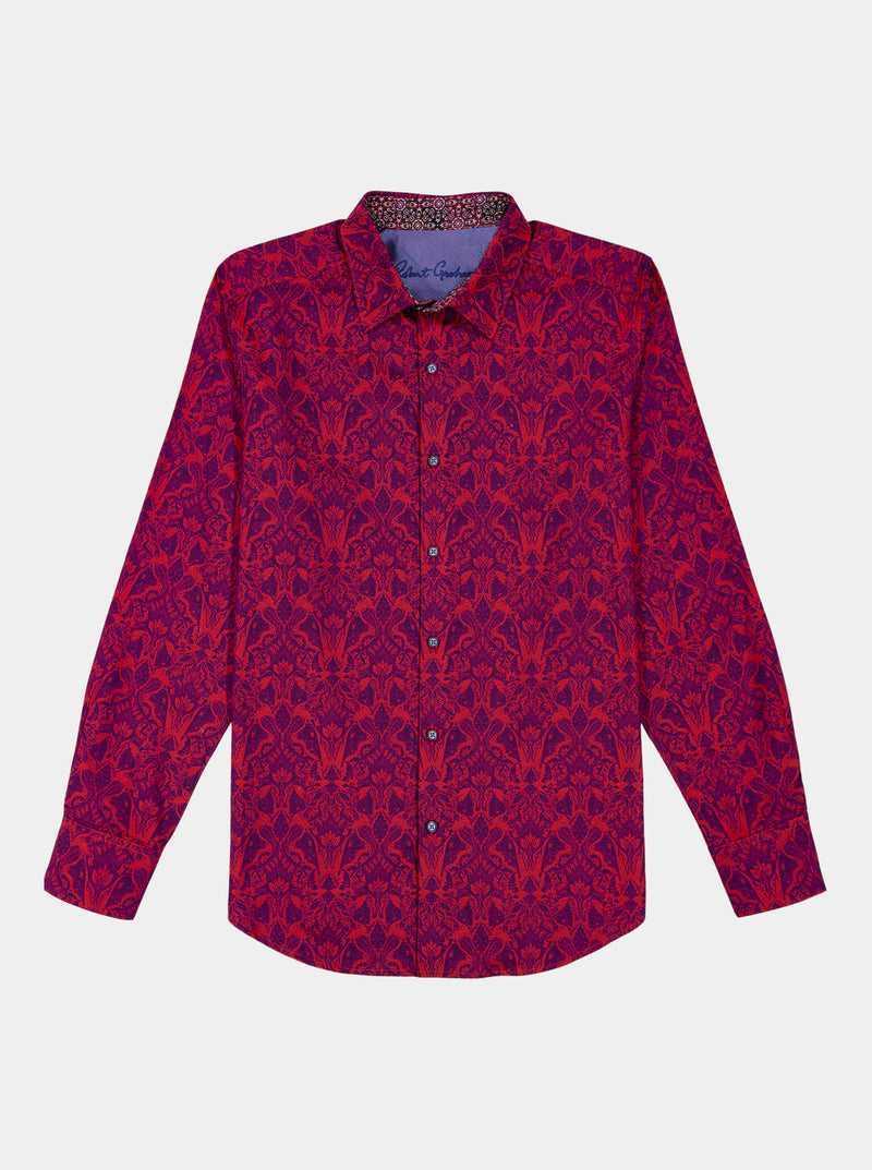 Robert Graham Highland Long Sleeve Button Down Shirt Berry | 347OEJWYT