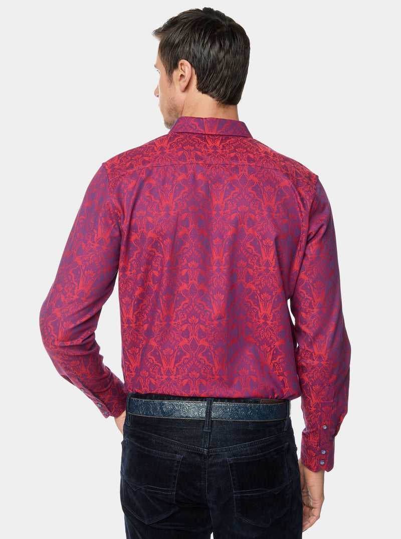 Robert Graham Highland Long Sleeve Button Down Shirt Berry | 347OEJWYT