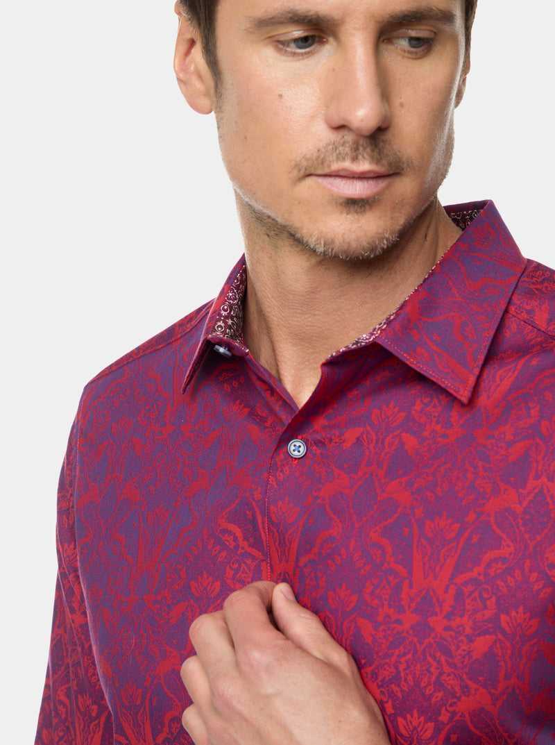 Robert Graham Highland Long Sleeve Button Down Shirt Berry | 347OEJWYT