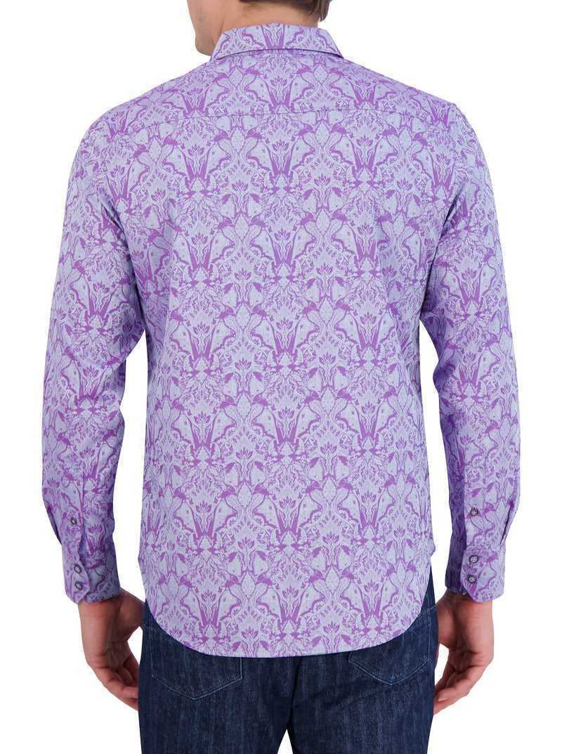 Robert Graham Highland Long Sleeve Button Down Shirt Lilac | 198QSVXMD