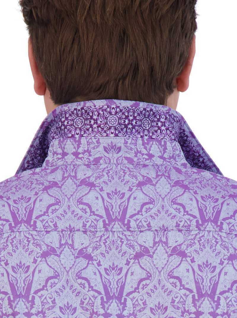 Robert Graham Highland Long Sleeve Button Down Shirt Lilac | 198QSVXMD