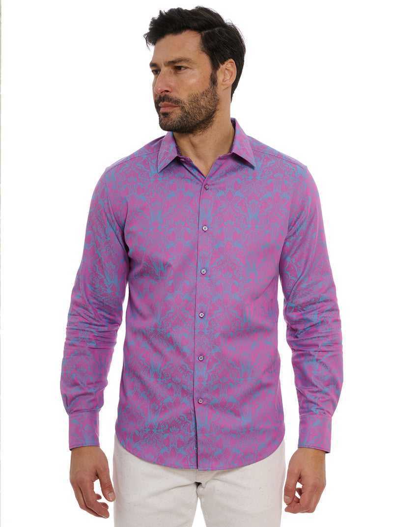 Robert Graham Highland Long Sleeve Button Down Shirt Lilac | 198QSVXMD