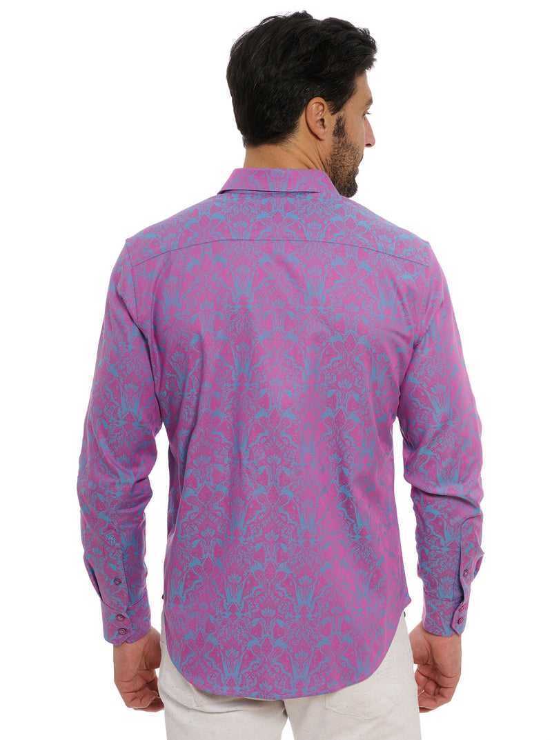 Robert Graham Highland Long Sleeve Button Down Shirt Lilac | 198QSVXMD