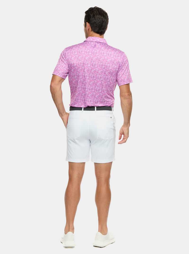 Robert Graham Iron Play Knit Polo Berry | 476IVBCHW