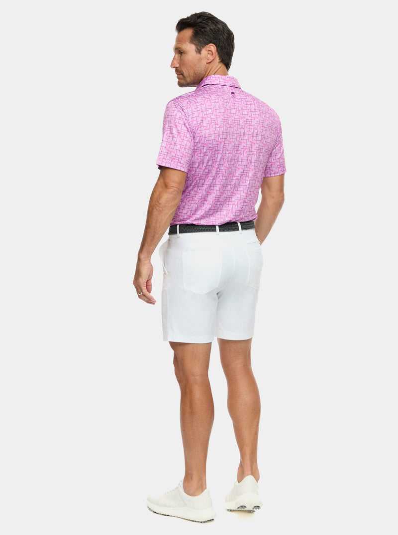 Robert Graham Iron Play Knit Polo Berry | 476IVBCHW