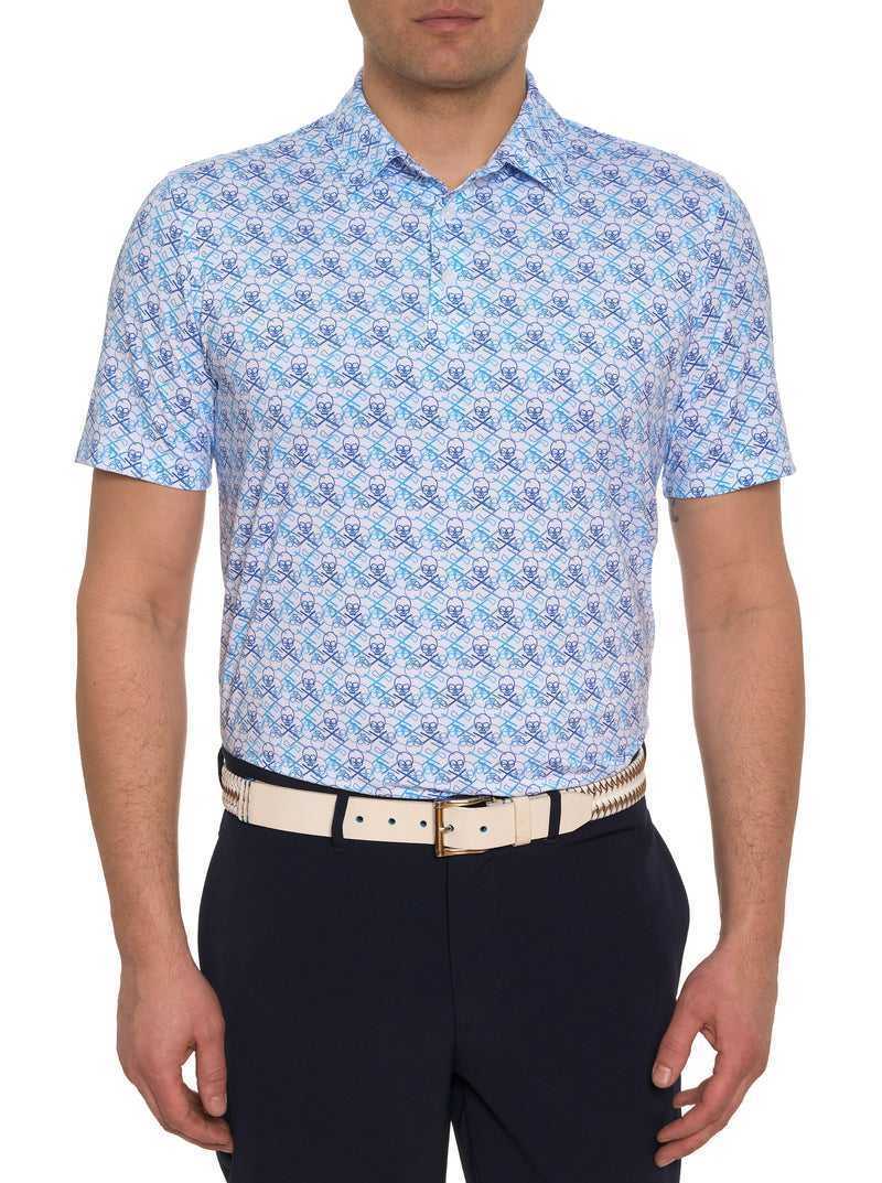 Robert Graham Iron Skull Performance Polo Blu Marino | 524DFUJSP