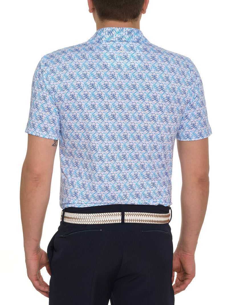 Robert Graham Iron Skull Performance Polo Blu Marino | 524DFUJSP