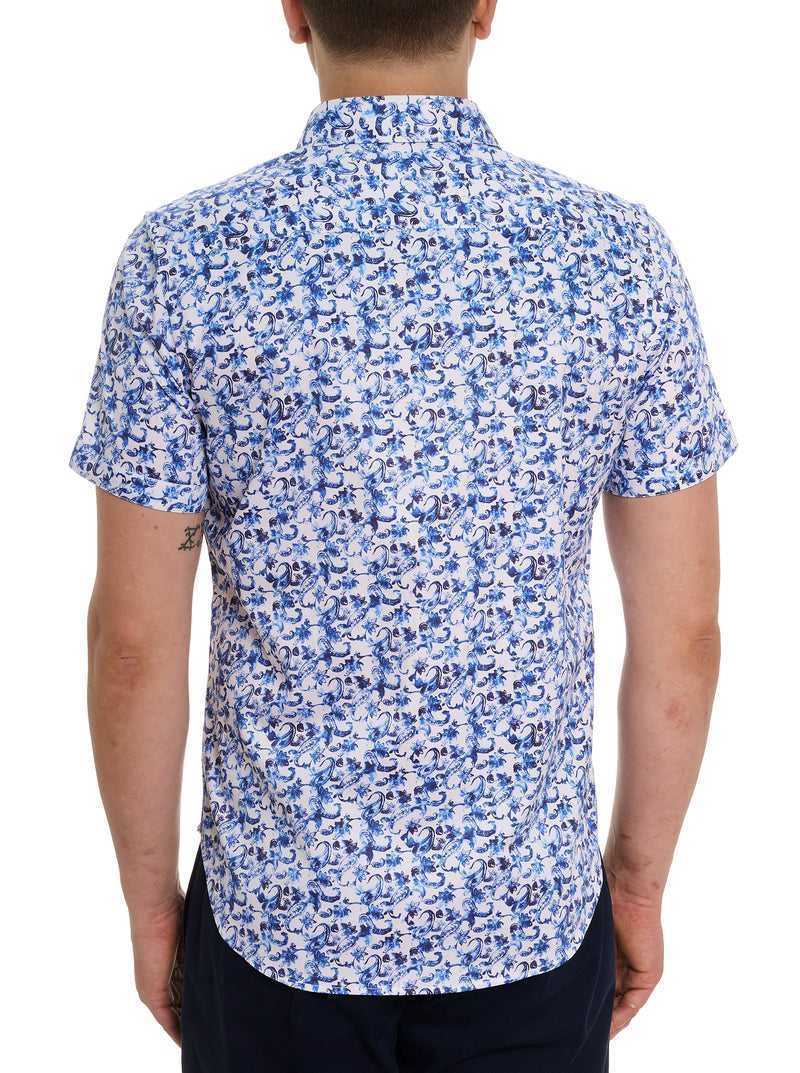 Robert Graham Kaanapali Short Sleeve Button Down Shirt Blu | 590OGKICZ