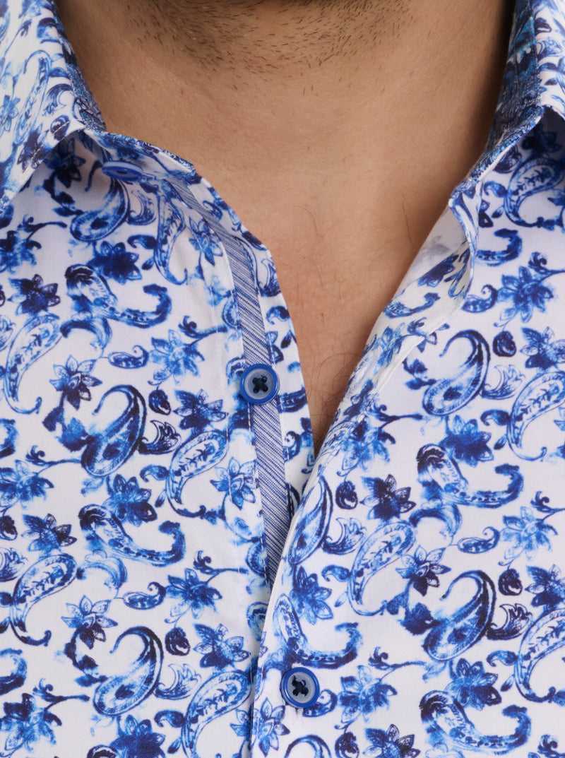 Robert Graham Kaanapali Short Sleeve Button Down Shirt Blu | 590OGKICZ