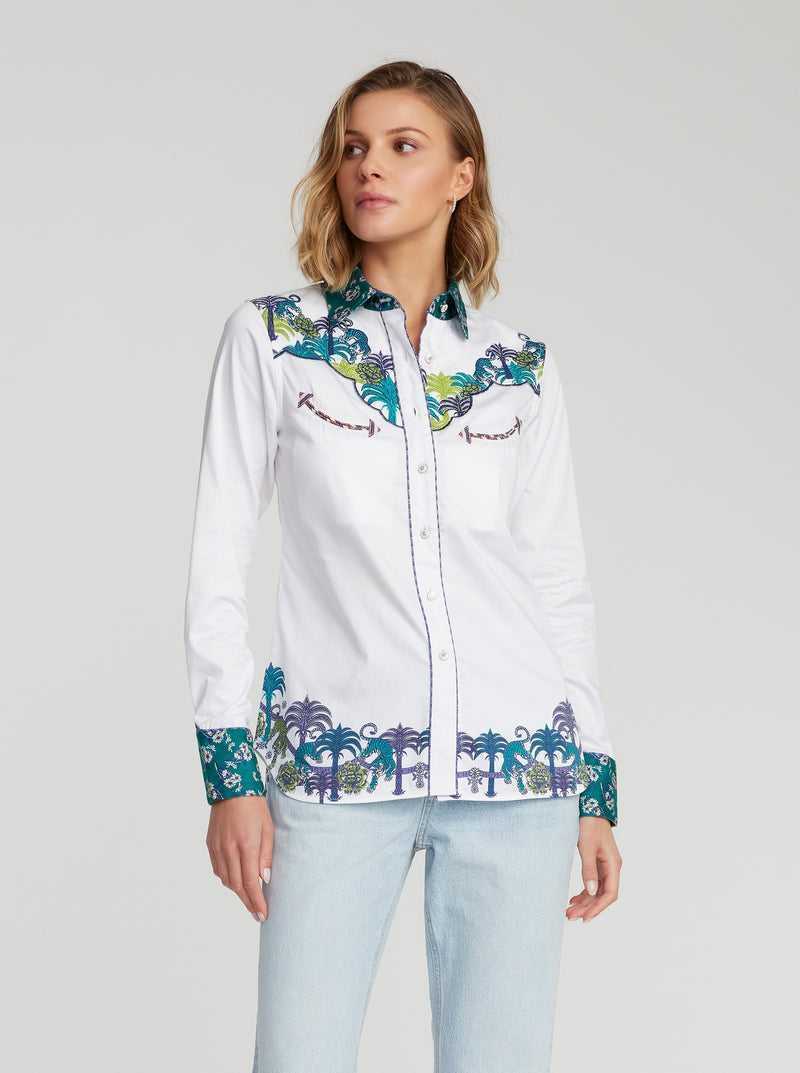 Robert Graham Kacey Shirt Bianche | 694TQOGCI