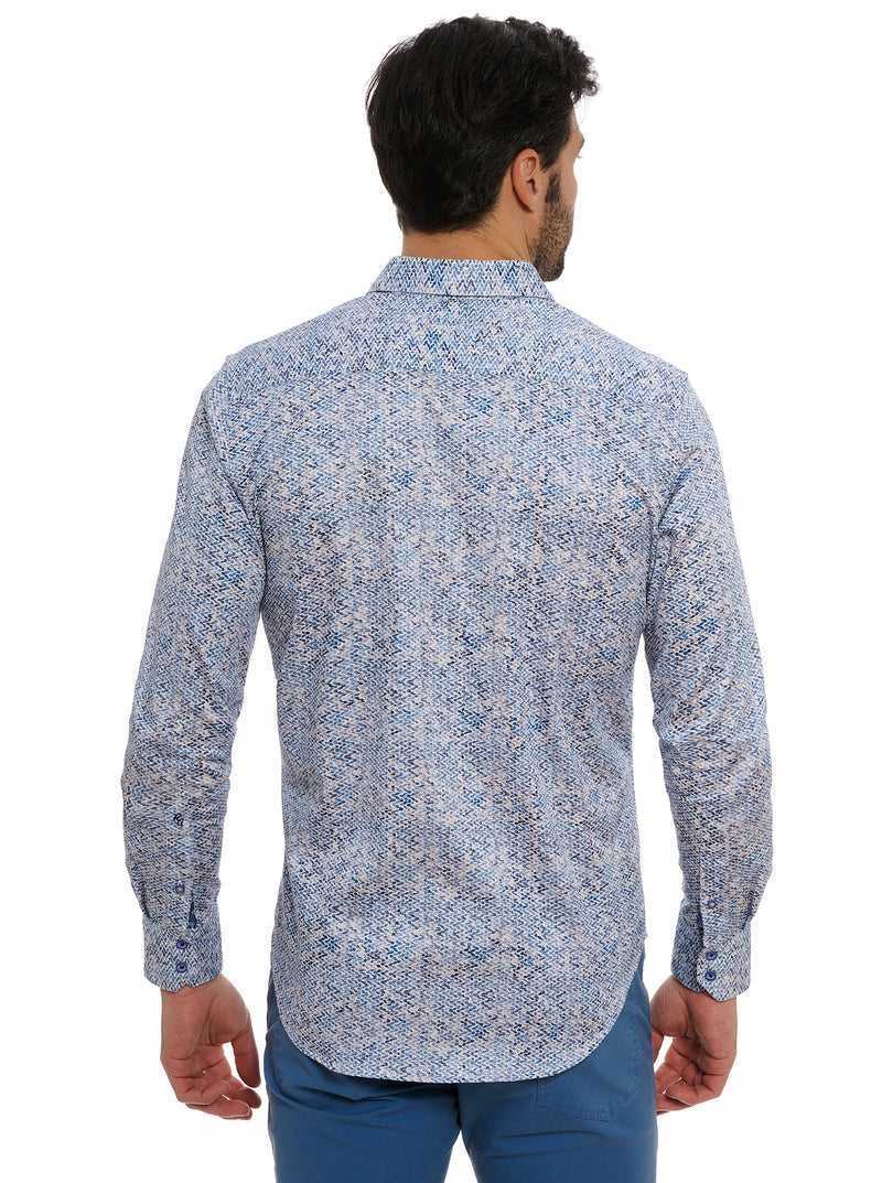 Robert Graham Kaimana Long Sleeve Button Down Shirt Blu | 347GMFOEJ