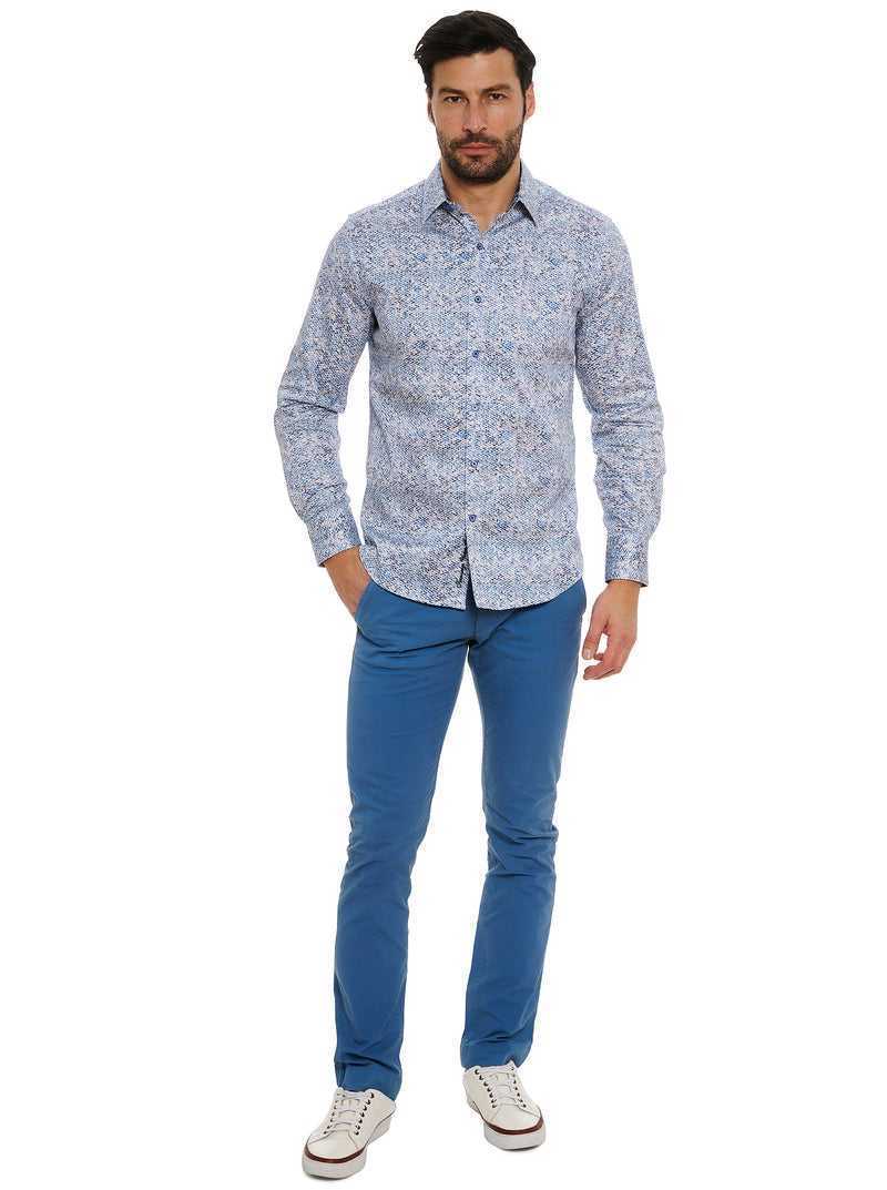 Robert Graham Kaimana Long Sleeve Button Down Shirt Blu | 347GMFOEJ