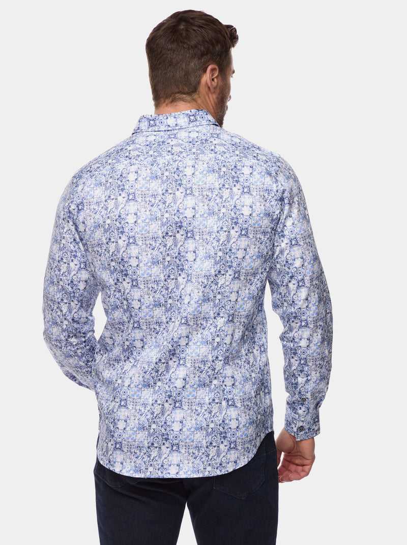 Robert Graham Kano Long Sleeve Button Down Shirt Blu | 495WXIUAV