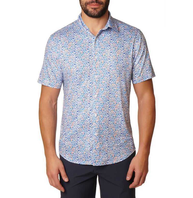 Robert Graham Kotor Short Sleeve Knit Shirt Multi | 610LNOEPA