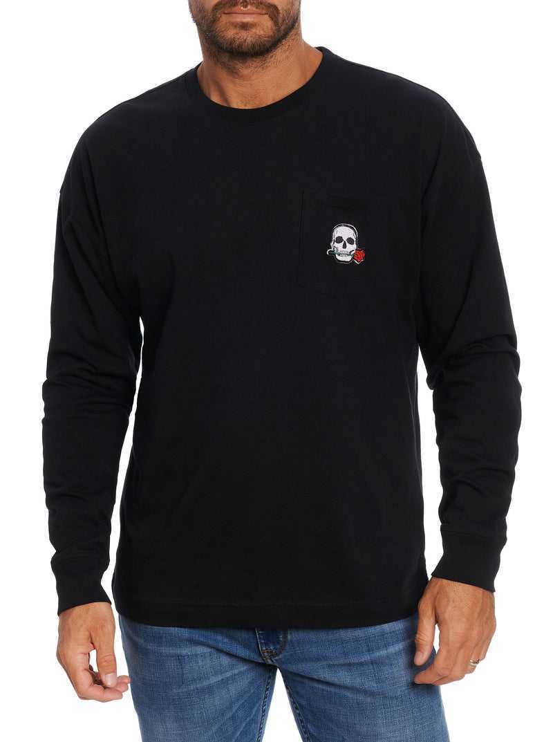 Robert Graham Las Vegas Long Sleeve T-shirt Nere | 752DLZGKX