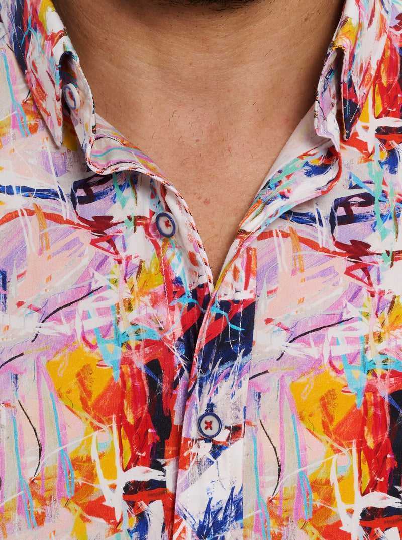 Robert Graham Ledger Short Sleeve Button Down Shirt Big Multi | 931VBYIRL