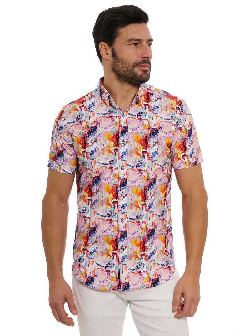 Robert Graham Ledger Short Sleeve Button Down Shirt Multi | 879HQCYGB