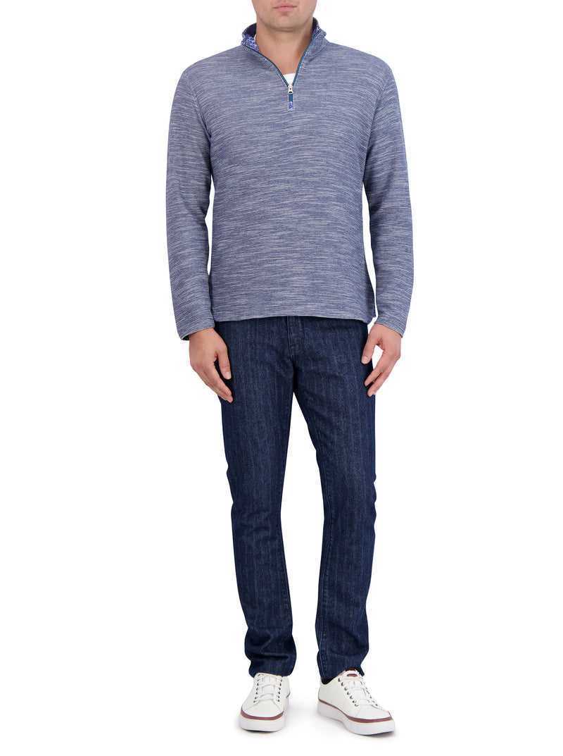 Robert Graham Ledson Long Sleeve Knit Blu Marino | 197XOQTCI