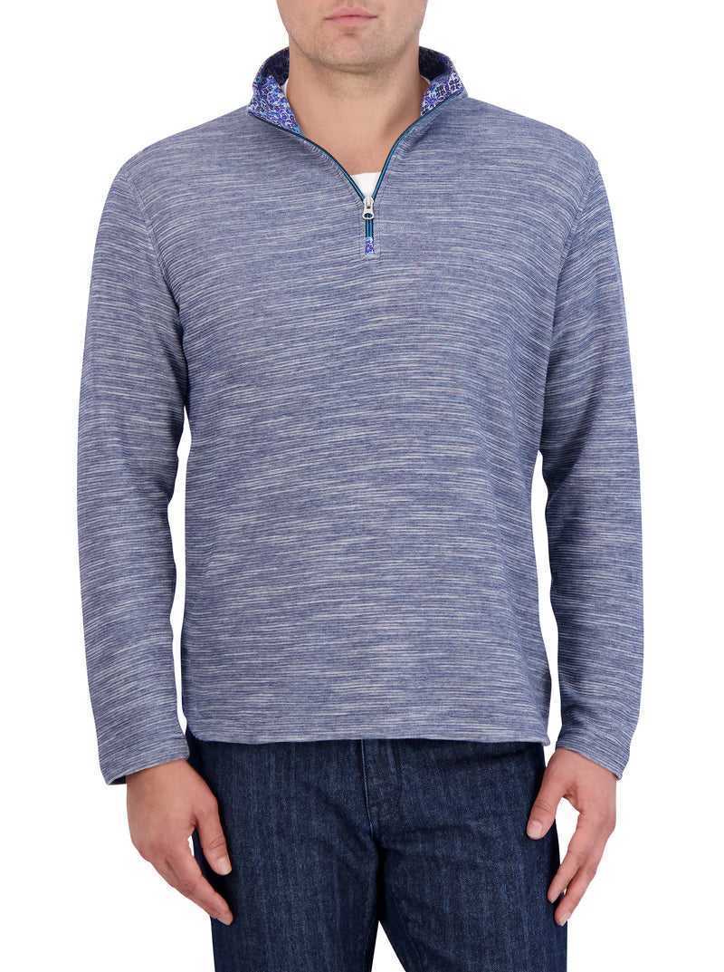 Robert Graham Ledson Long Sleeve Knit Blu Marino | 197XOQTCI