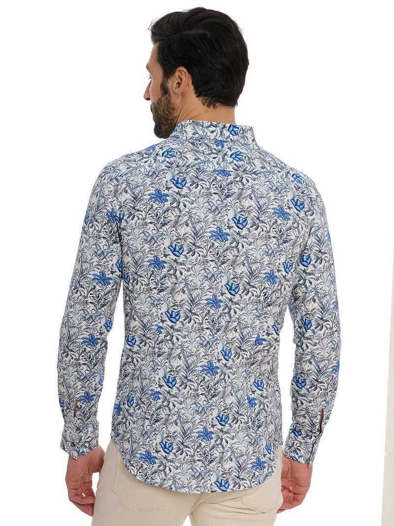 Robert Graham Leif Long Sleeve Knit Shirt Blu | 482LQEOWA