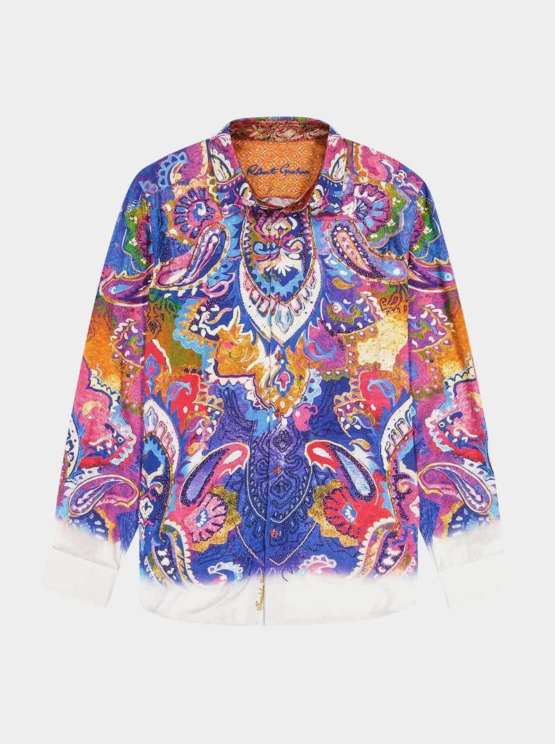 Robert Graham Limited Edition Bead My Guest Long Sleeve Button Down Shirt Multi | 093ZXCARM