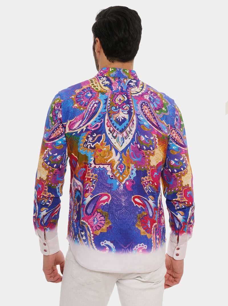 Robert Graham Limited Edition Bead My Guest Long Sleeve Button Down Shirt Multi | 093ZXCARM