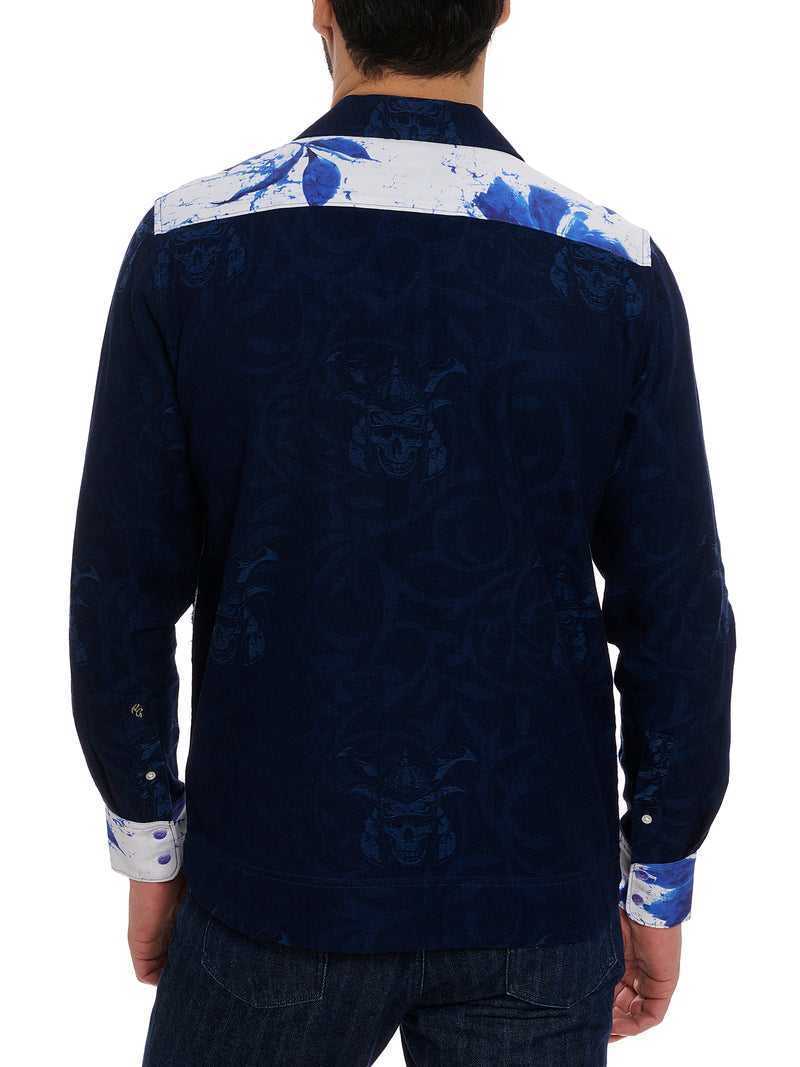 Robert Graham Limited Edition Blue Murro Long Sleeve Button Down Shirt Blu | 314OSPKJF