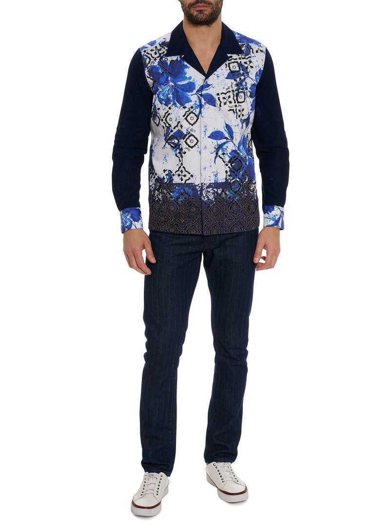 Robert Graham Limited Edition Blue Murro Long Sleeve Button Down Shirt Blu | 314OSPKJF