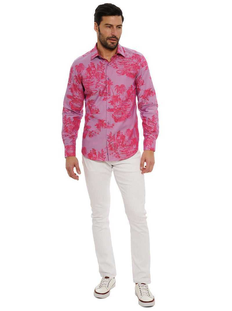 Robert Graham Limited Edition Endless Dreams Long Sleeve Button Down Shirt Rosa | 915ZETAHX