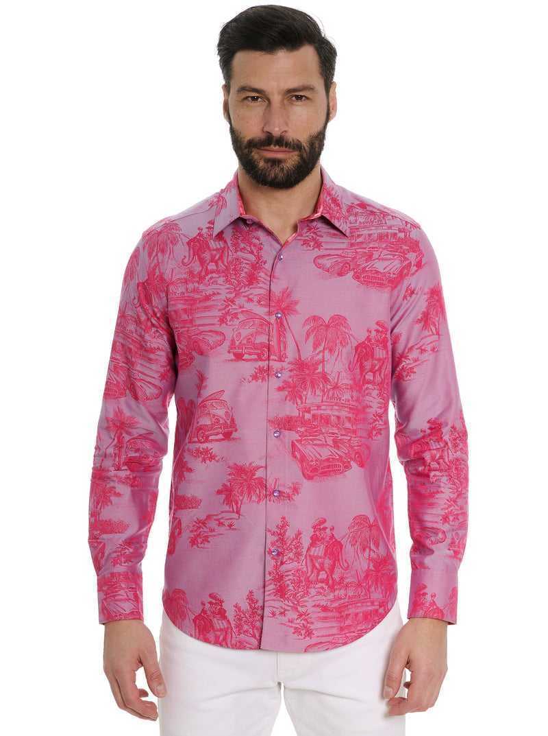 Robert Graham Limited Edition Endless Dreams Long Sleeve Button Down Shirt Rosa | 915ZETAHX