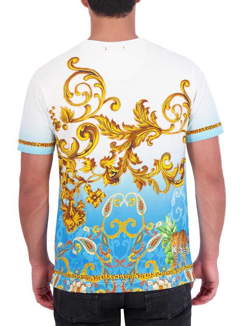 Robert Graham Limited Edition Golden Scrolls T-shirt Multi | 693MCQXGI