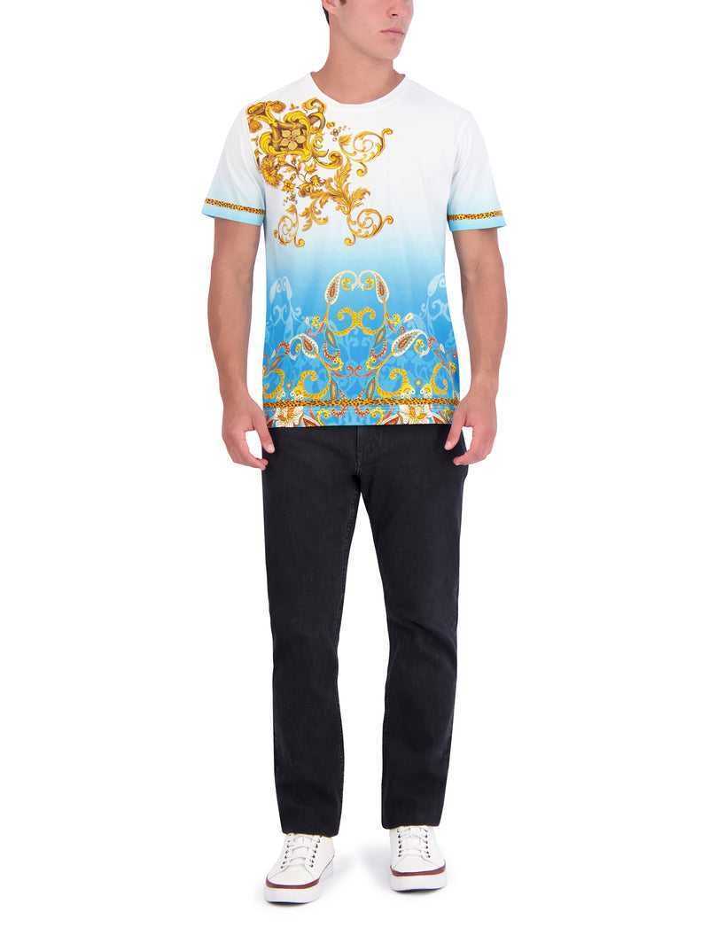 Robert Graham Limited Edition Golden Scrolls T-shirt Multi | 693MCQXGI