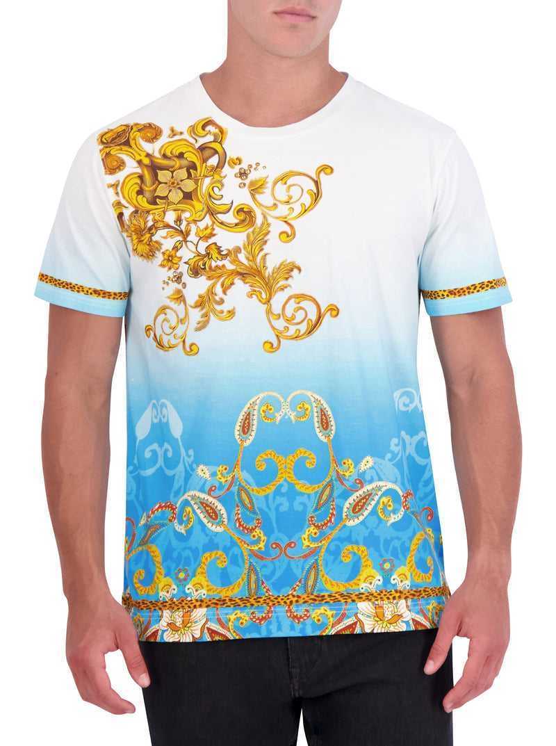 Robert Graham Limited Edition Golden Scrolls T-shirt Multi | 693MCQXGI