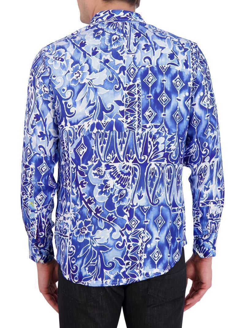 Robert Graham Limited Edition Jaipore Long Sleeve Button Down Shirt Blu | 580PIJBMD