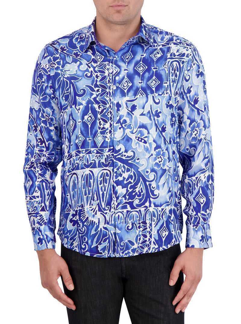 Robert Graham Limited Edition Jaipore Long Sleeve Button Down Shirt Blu | 580PIJBMD