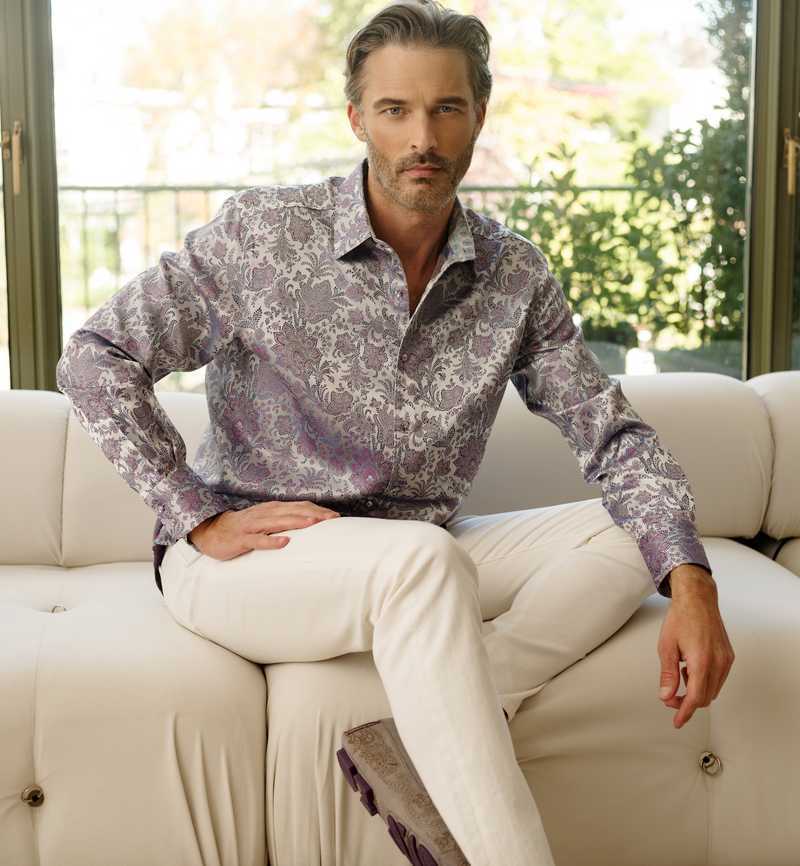 Robert Graham Limited Edition Portiere Long Sleeve Button Down Shirt Classic | 064VQLRBD