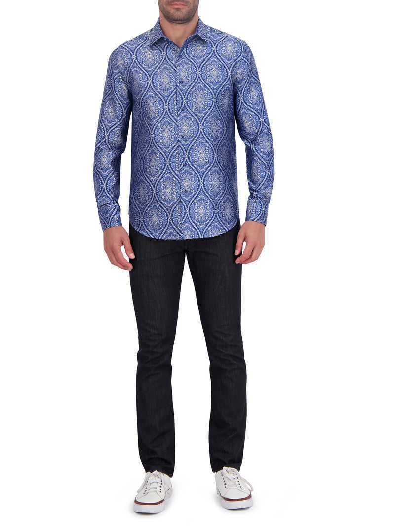 Robert Graham Limited Edition Sovereignty Long Sleeve Button Down Shirt Blu | 724MROVYS