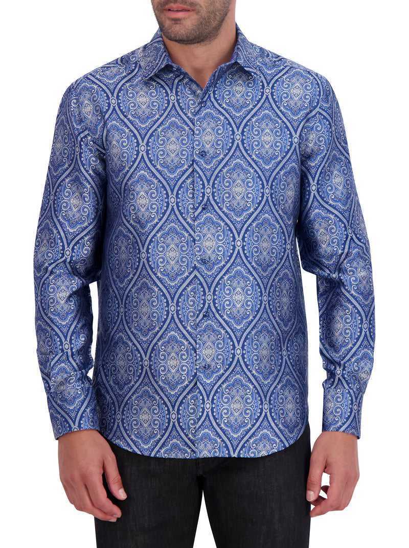 Robert Graham Limited Edition Sovereignty Long Sleeve Button Down Shirt Blu | 724MROVYS