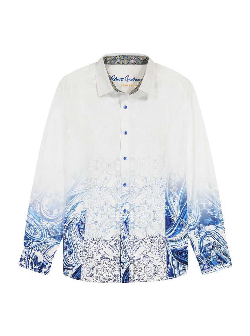 Robert Graham Limited Edition The Dorce Long Sleeve Button Down Shirt Big Blu | 965TDVGWS