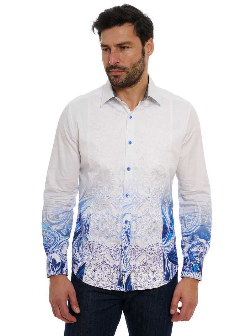 Robert Graham Limited Edition The Dorce Long Sleeve Button Down Shirt Big Blu | 965TDVGWS