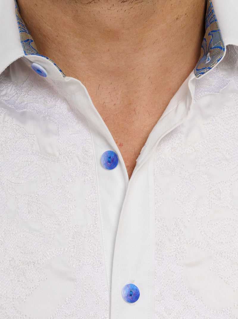 Robert Graham Limited Edition The Dorce Long Sleeve Button Down Shirt Big Blu | 965TDVGWS