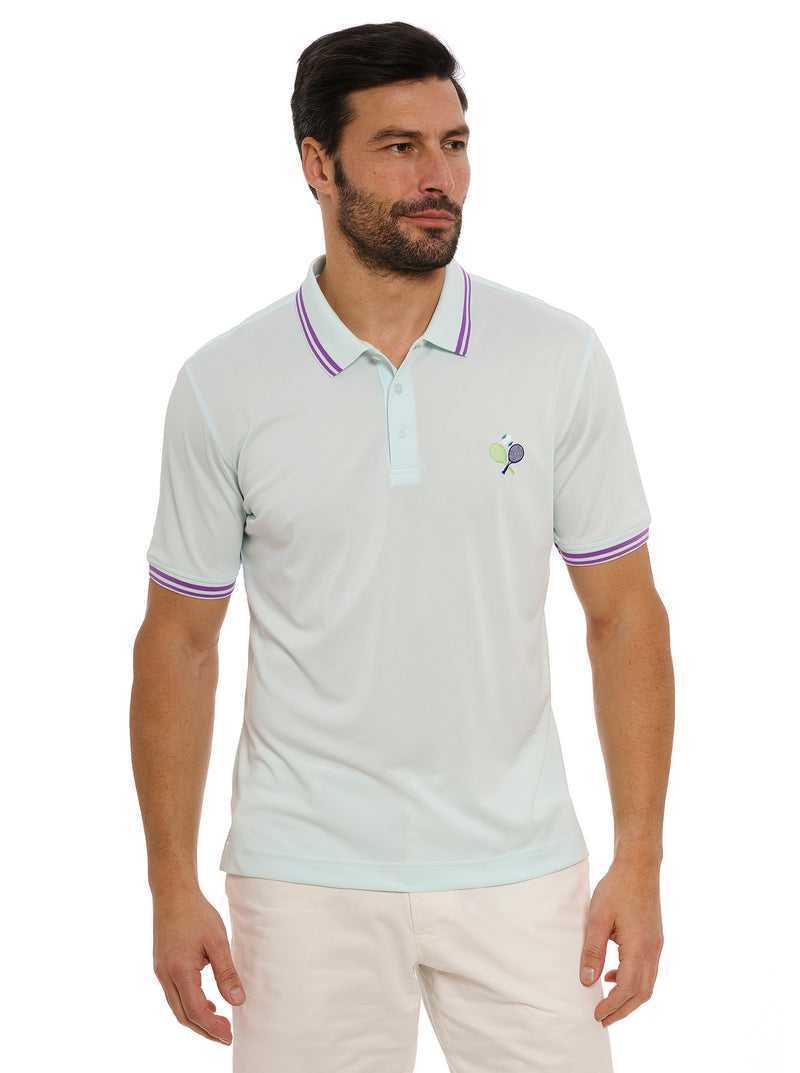 Robert Graham Match Point Polo Menta | 691IDMRCP